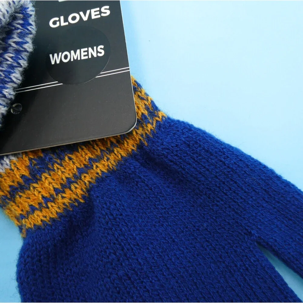 '47‎ Brand New York Knicks Winter Gloves Womens Blue Knit NBA Glove Basketball